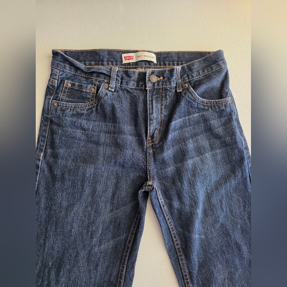 Levi Strauss 514 Straight Leg Denim Dark Indigo Blue Minimalist Core Indie Skate - Picture 3 of 13